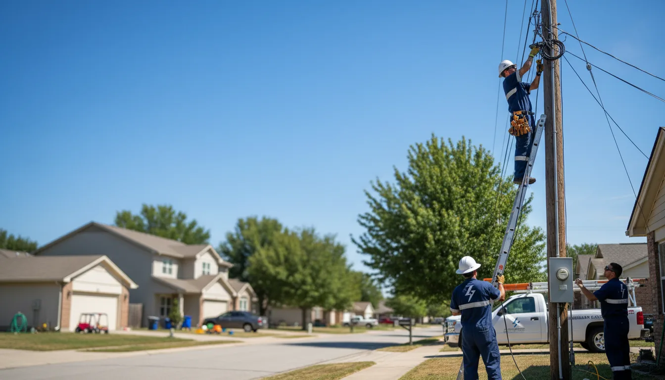 Residential electrician providing installation services in Evergreen, LA
